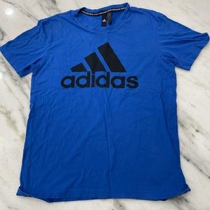 Adidas blue kids Medium t-shirt in good condition